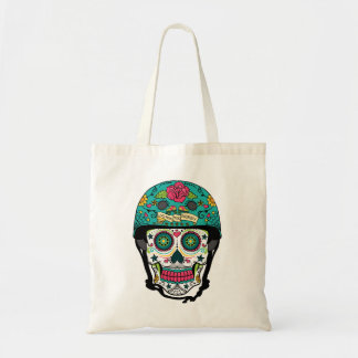 Derby de Los Muertos - Roller Derby Sugar Skull Tote Bag