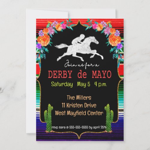 Derby de Mayo Cinco de Mayo Party Invitation