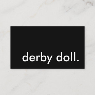 derby doll. business card