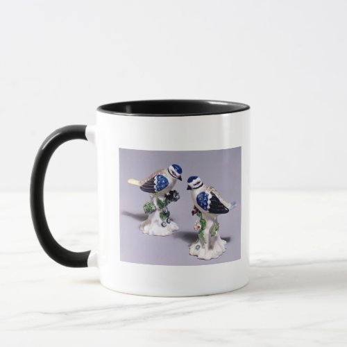 Derby figures of bluetits c1760 mug