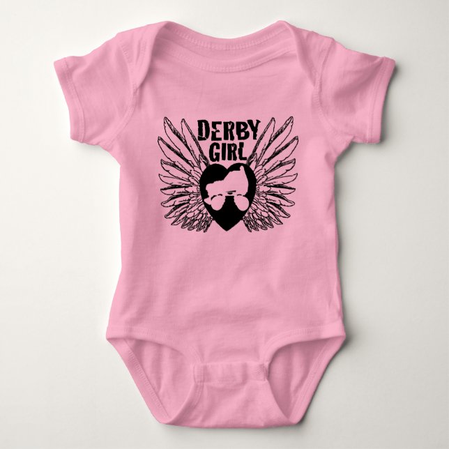 Derby Girl, Roller Derby Baby Bodysuit (Front)
