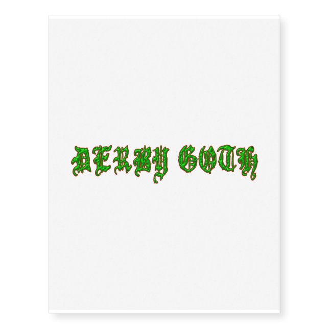 Derby Goth tattoo (Front)