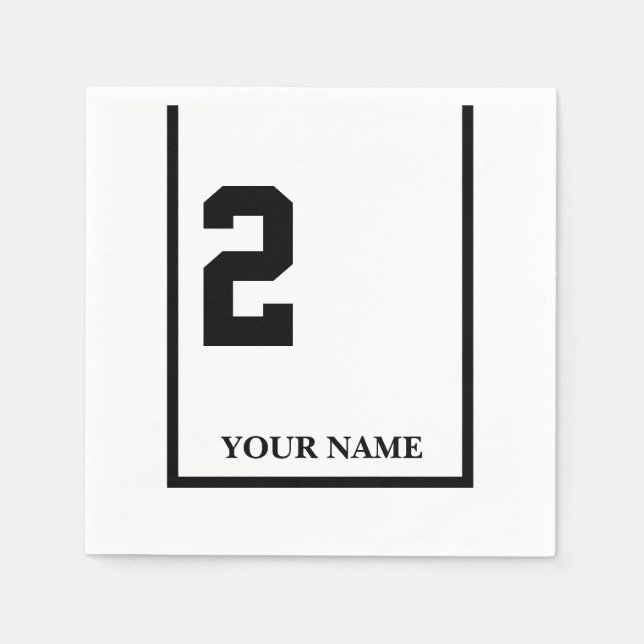 Derby Horse Race White 2 Personalized Paper Napkin (Front)