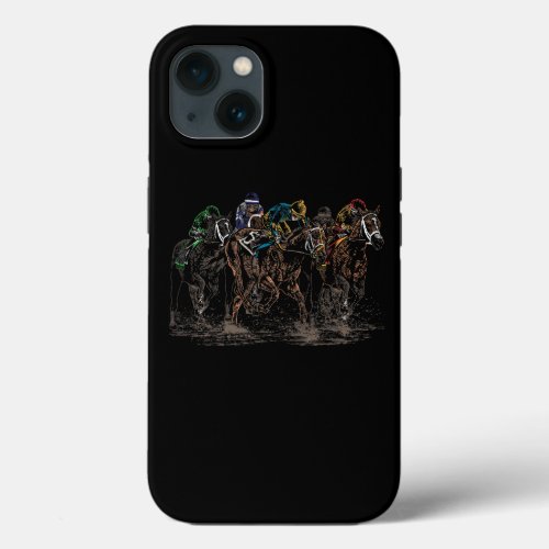 Derby Horse Racing Horseback Riding Horse Lovers E iPhone 13 Case