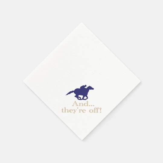 Derby Horse Racing Paper Napkins | Zazzle.com