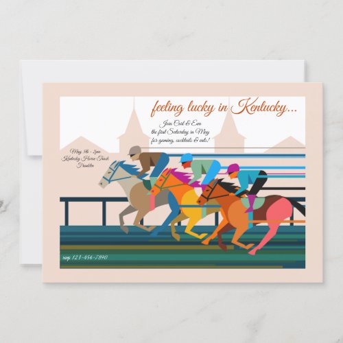 Derby Horse Racing Party Invitation