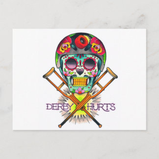 Derby Hurts Postcard