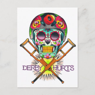 Derby Hurts Postcard