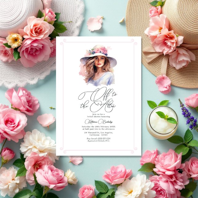 Derby-Inspired "Off to the Altar" Bridal Shower Invitation (Derby-Inspired "Off to the Altar" Bridal Shower Invitation)