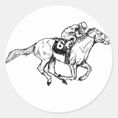 Derby Me Kentucky Classic Round Sticker