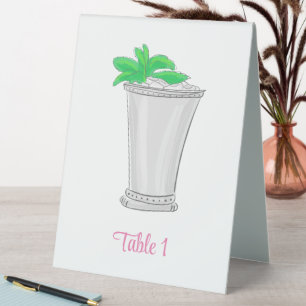 Derby Mint Julep Preppy Table Tent