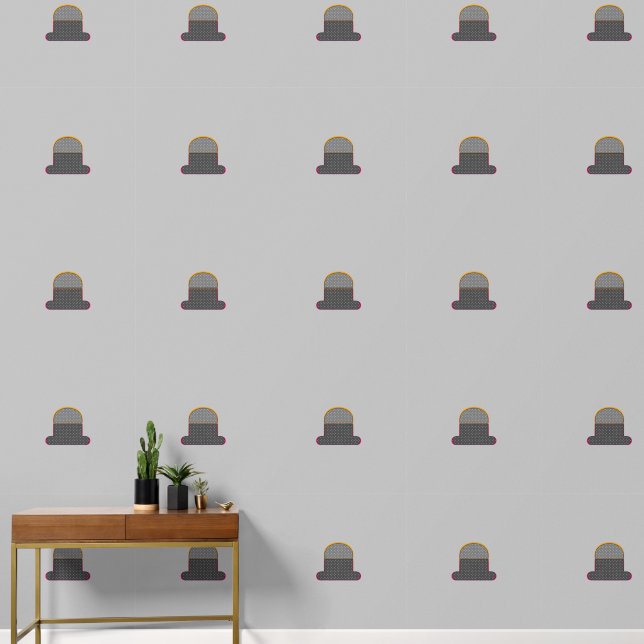 Derby On Gray  Wallpaper (Hallway)