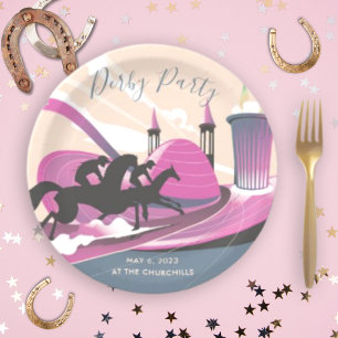 Derby Party Art Deco Paper Plates