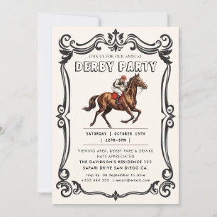 Derby Party Equestrian Invitation