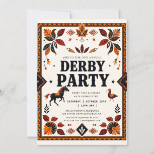  Derby Party Equestrian Invitation