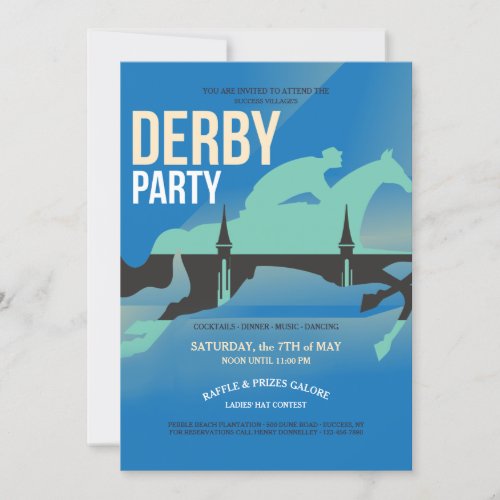 Derby Party Invitation