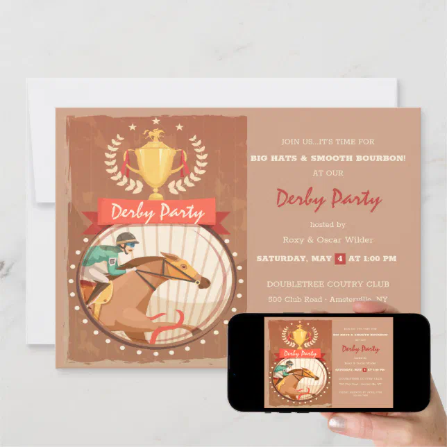 Derby Party Invitation Zazzle