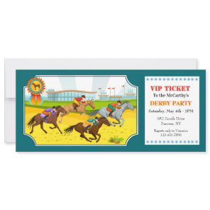 Derby Party Ticket Invitation