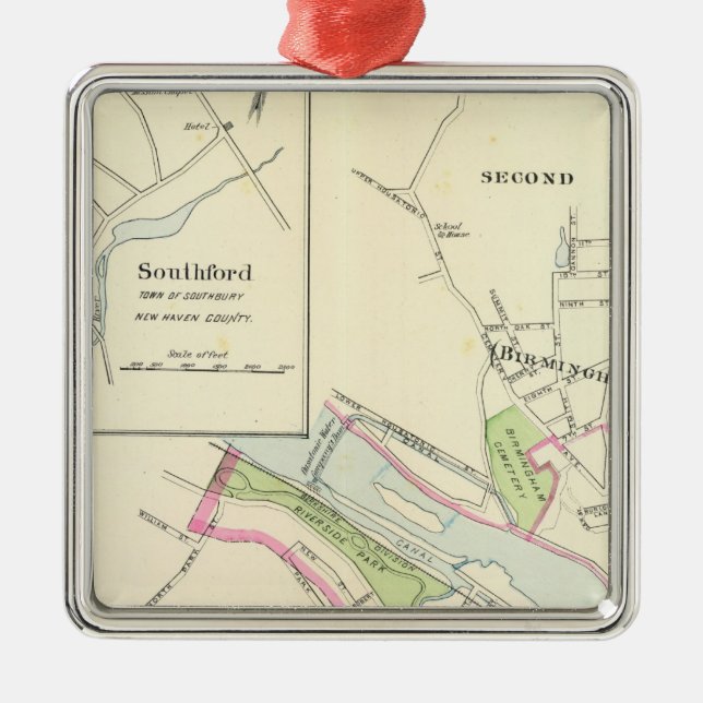 Derby, Shelton Metal Ornament (Front)