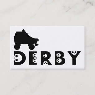 derby : skullphabet skate business card