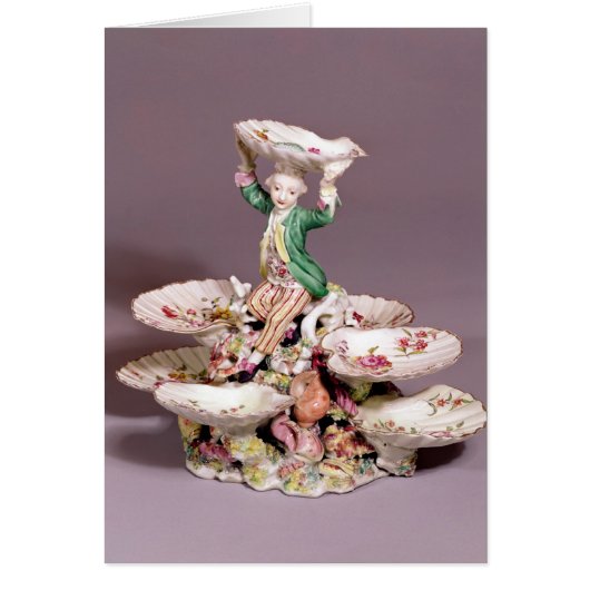 Derby table centrepiece, 1760-65 cards (Front)