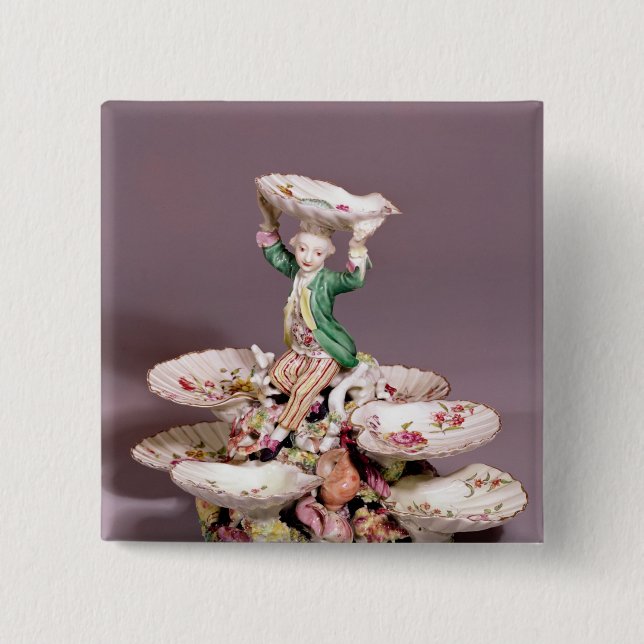 Derby table centrepiece, 1760-65 pinback button (Front)