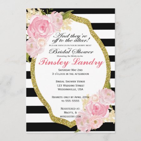 Derby Theme Bridal Shower Invitation