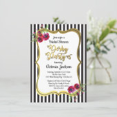 Derby Themed Bridal Shower Invitations (Standing Front)