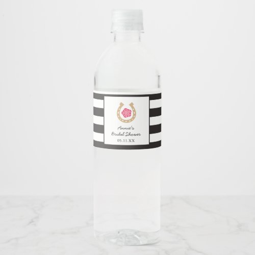 Derby Water Bottle Label for Bridal Shower