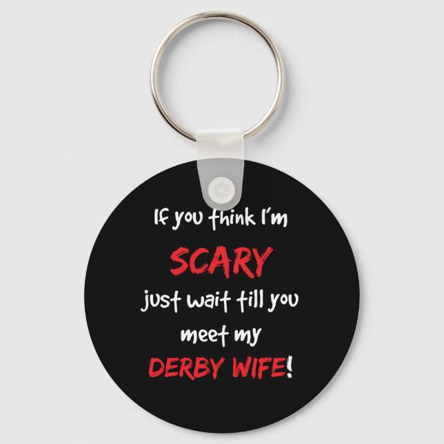 Derby Wife Keychain (Front)