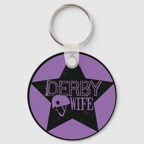 Derby Wife Roller Derby Keychain