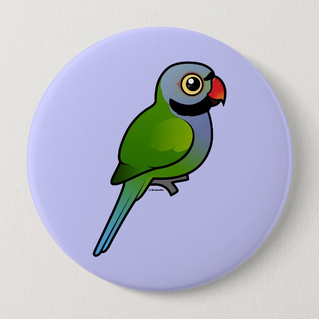 Derbyan Parakeet Button (Front)