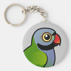 Birdorable Derbyan Parakeet Basic Button Keychain