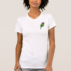 Birdorable Derbyan Parakeet Women's American Apparel Fine Jersey Short Sleeve T-Shirt