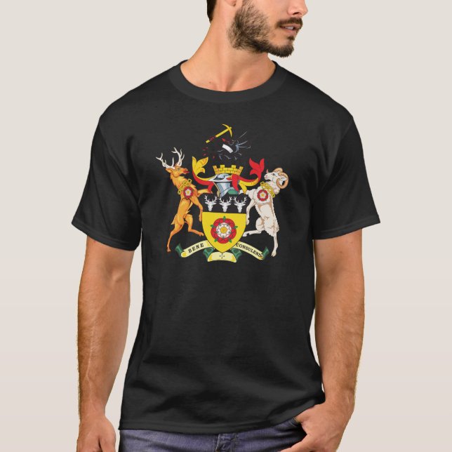 Derbyshire Coat of Arms T-Shirt (Front)
