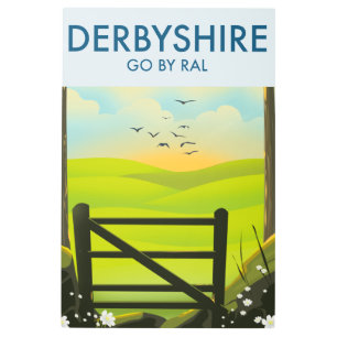 Derbyshire Landscape travel poster