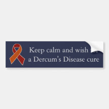 Dercum's Disease Awareness Ribbon Bumper Sticker