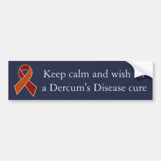 Dercum's Disease Awareness Ribbon Bumper Sticker