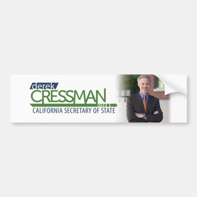Derek Cressman Bumper Sticker (Front)