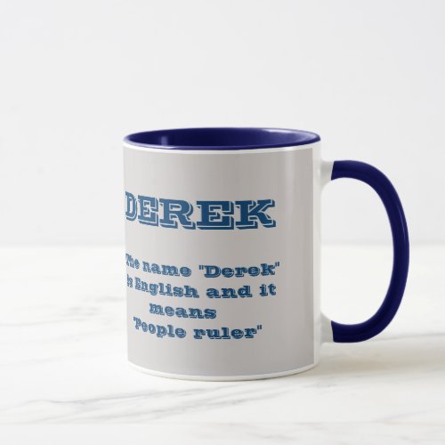 Derek Name Mug