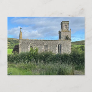 Derelict St Colmac Church Isle of Bute Scotland Holiday Postcard