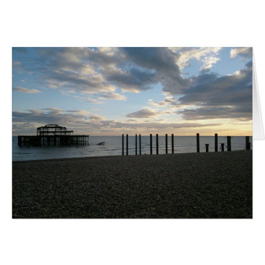 Derelict West Pier Brighton Cards (Front Horizontal)