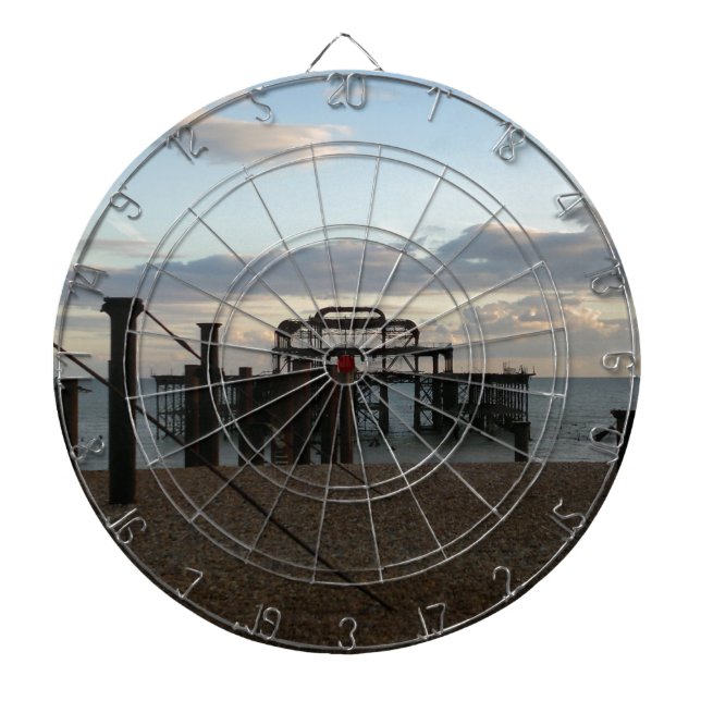 Derelict West Pier Brighton England Dart Board (Front)