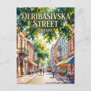 Deribasivska Street, Odesa, Ukraine Ukraine Postcard