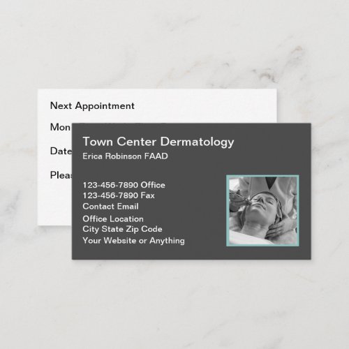 Dermatologist Appointment Business Cards
