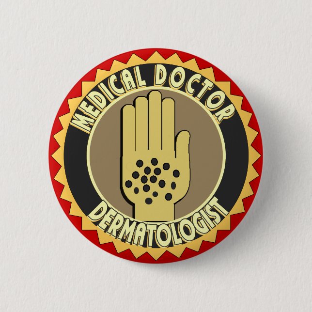 Dermatologist LOGO Button (Front)