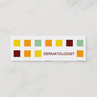 DERMATOLOGIST (mod squares) Mini Business Card