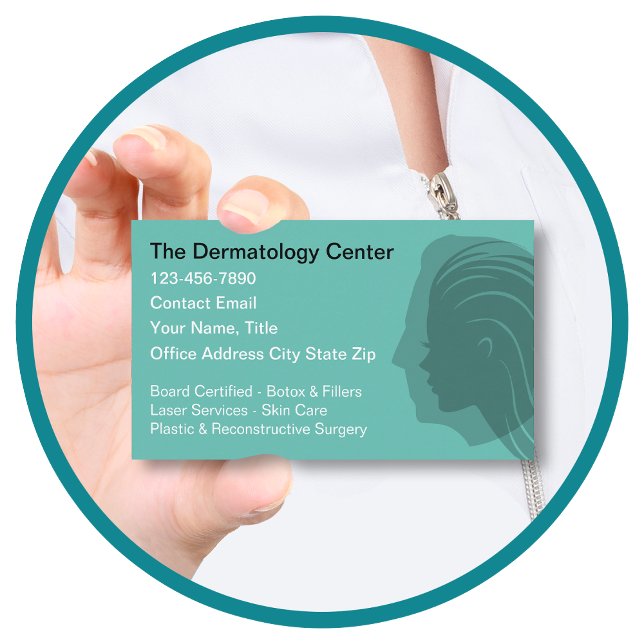 Dermatologist Theme Business Cards (Creator Uploaded)