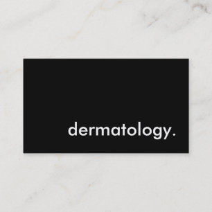 dermatology. business card