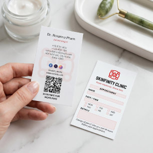Dermatology Clinic Business Clean Appointment Card
